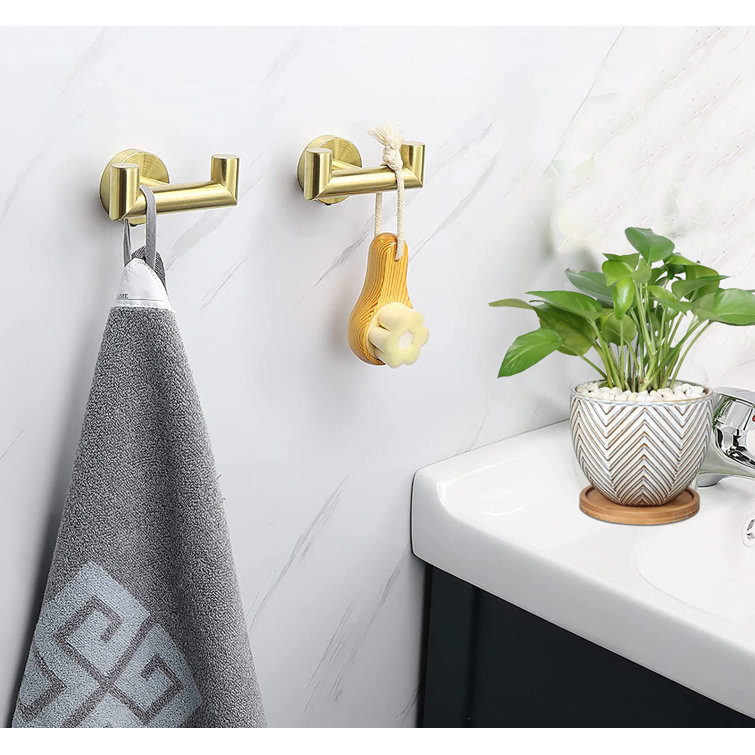 VIKICHER Bathroom Double Towel Hook (Set Of 2) Wayfair Canada